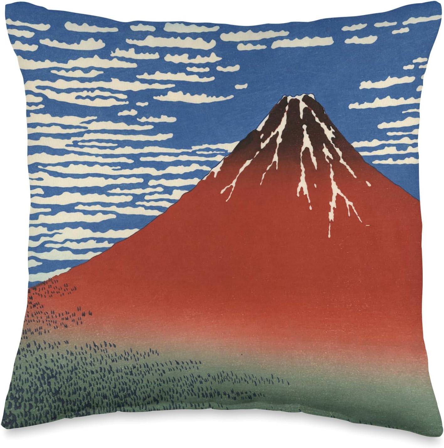 Fuji, Mountains in clear Weather (Red Fuji) by Katsushika Hokusai