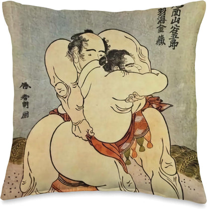 Sumo Wrestlers by Katsushika Hokusai