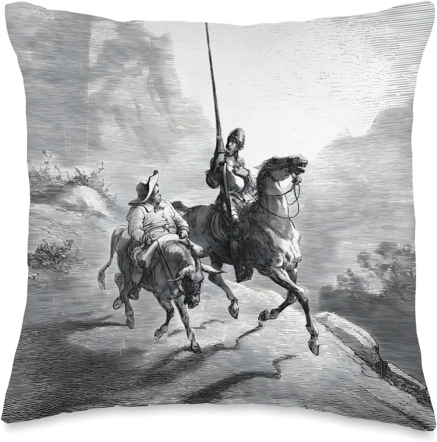 Don Quixote and Sancho Setting Out by Gustave Doré