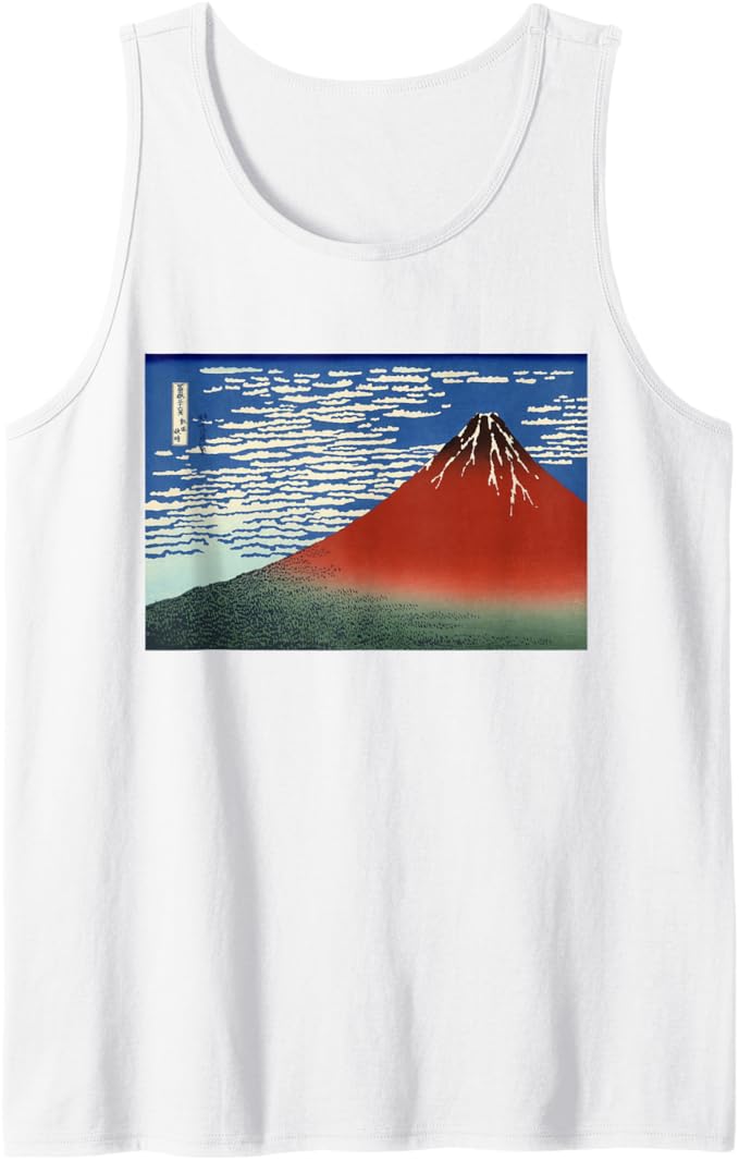 Fuji, Mountains in clear Weather (Red Fuji) by Katsushika Hokusai