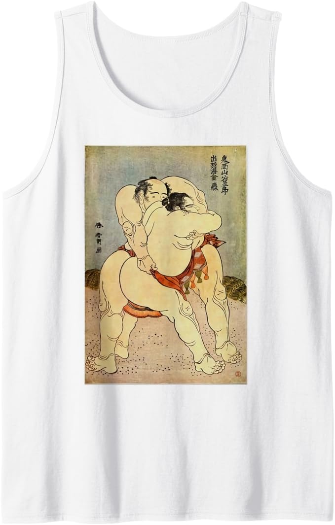Sumo Wrestlers by Katsushika Hokusai