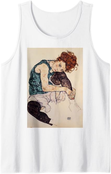 Seated Woman with Bent Knee by Egon Schiele