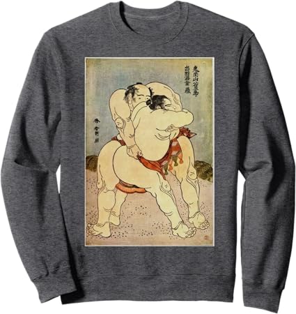 Sumo Wrestlers by Katsushika Hokusai