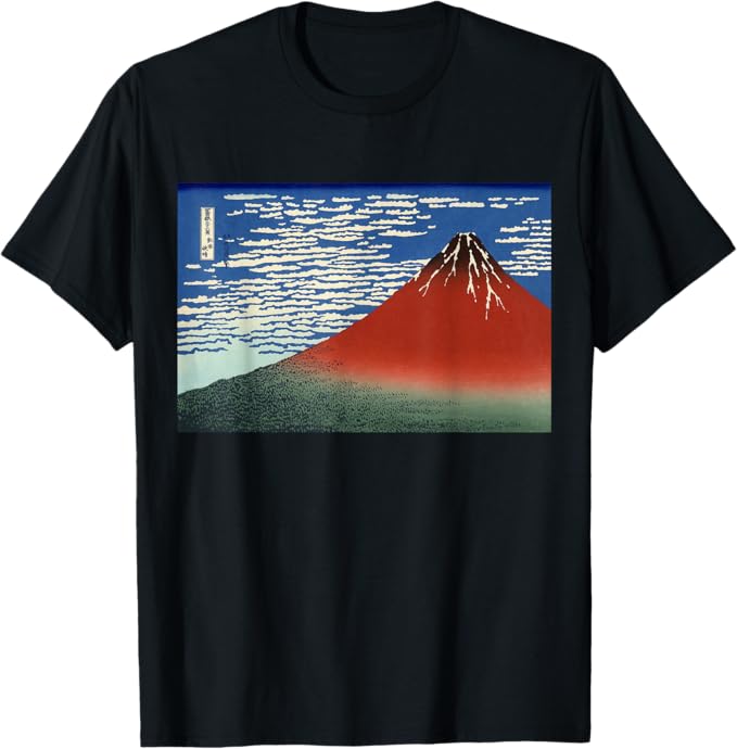 Fuji, Mountains in clear Weather (Red Fuji) by Katsushika Hokusai