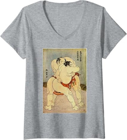 Sumo Wrestlers by Katsushika Hokusai